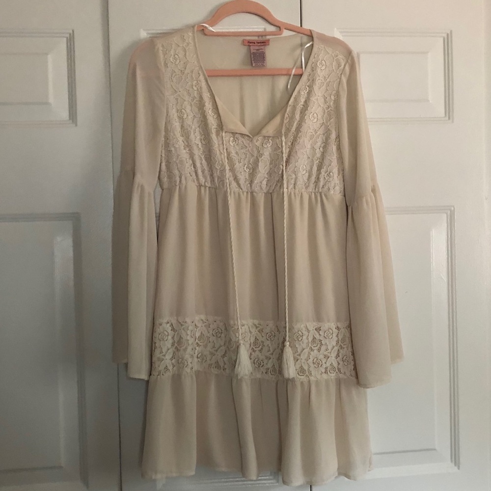 Boho cream colored dress